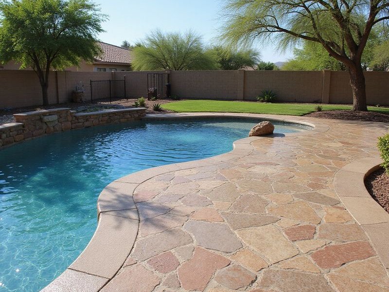 Stamped Concrete Deck
