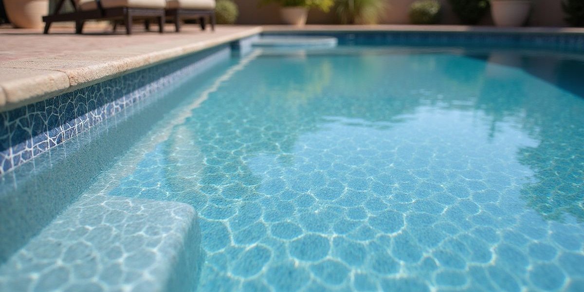 Acrylic lace pool deck texture