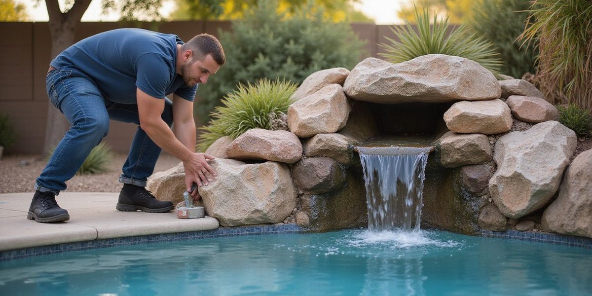 Water feature repair process