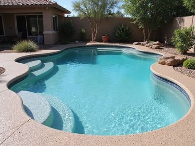 After - New Pebble Tec finish